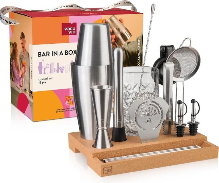 Produktbild Vacu Vin Vacuvin Cocktail-Set Bar 16-teilig 0.75 l, Edelstahl, Materialtyp (Cocktail Set)