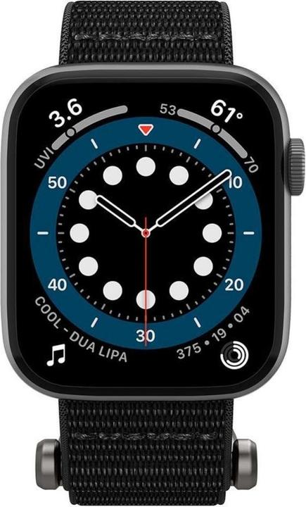Actual product image Spigen Durapro Flex band for Apple Watch 4 / 5 / 6 / 7 / SE (42 / 44 / 45 mm) black (45 mm, 44 mm, 42 mm, Nylon)