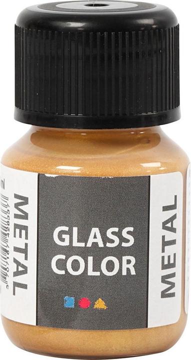Actual product image Creativ Company Glass Colour Metal Paint - Gold, 30 ml (Gold, 30 ml)