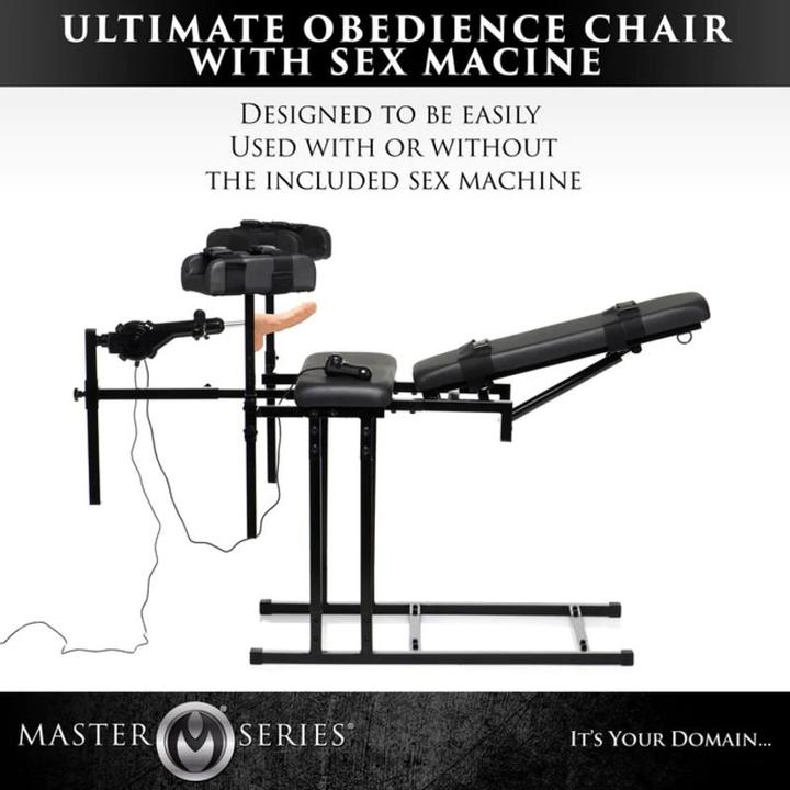 Actual product image Master Series Obedience Chair with Sex Machine