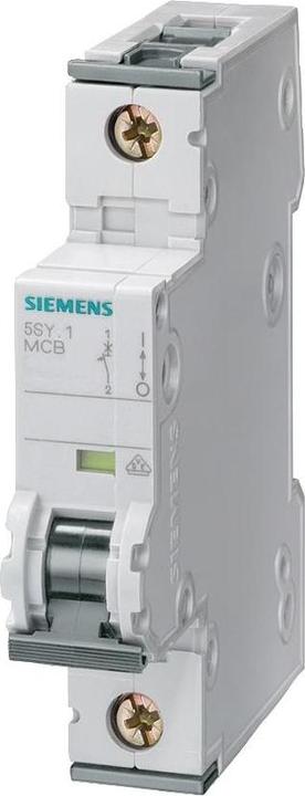 Actual product image Siemens Memera 1P type C 10kA MCB,4A DIN rail