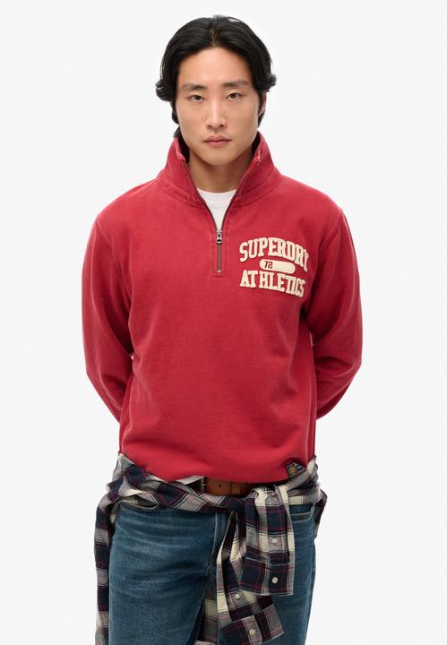 Immagine prodotto Superdry Vintage Athletic Sweatshirt mit halblangem Reissverschluss (XL)