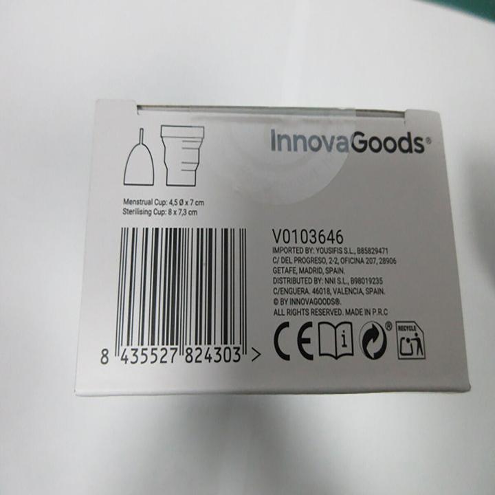 Immagine prodotto InnovaGoods Coppetta mestruale con accessori Kuppy (S, L)