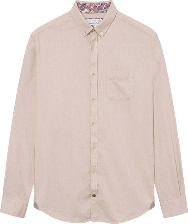 Colours & Sons Langarmhemd Shirt Brushed Twill