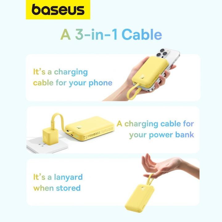 Actual product image Baseus Magnetic Mini Charger (10000 mAh, 20 W, 38.50 Wh)
