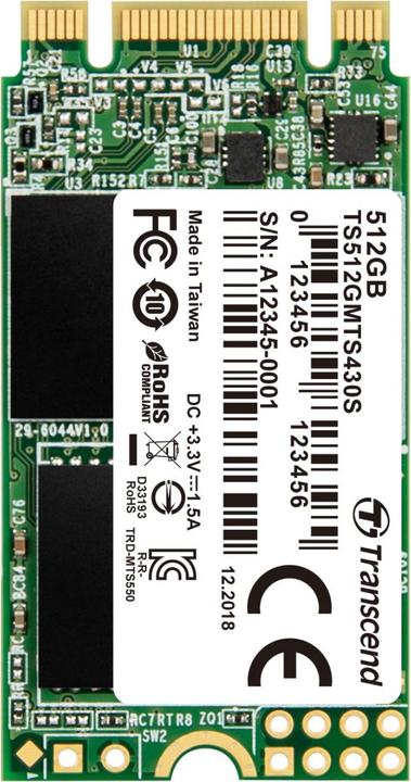 Transcend 430S (512 GB, M.2 2242)