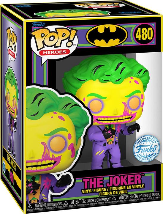 Actual product image Funko Pop! & Tee: Dceased - The Joker (Blacklight) - S