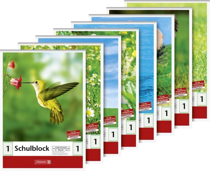 Produktbild Collegeblock Lineatur Lineatur 1, 11 Liniensysteme, Kontrastlineatur liniert DIN A5 ohne (A5)