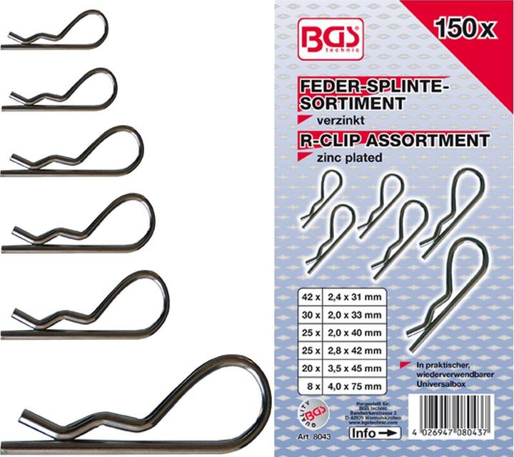 Produktbild BGS Federsplinte-Sortiment