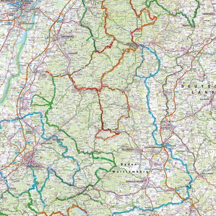 Produktbild PublicPress Motorradkarte Schwarzwald