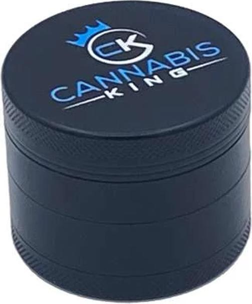 Cannabis King CK Aluminium Grinder 4 Parts Black