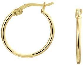 Marie Celeste Oorringen - 18 mm - Gold (14k gelbe goldene Ohrringe)