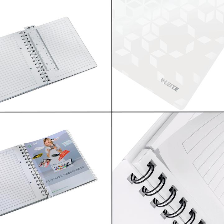 Produktbild Leitz WOW Collegeblock spiralgebunden mit PP-Einband (A5, Liniert)