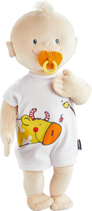 Actual product image Haba Cuddly doll Krümel beige 43cm (MQ2) **