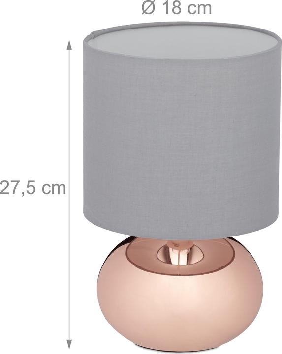 Image du produit Relaxdays Lampe-de-chevet (E14)