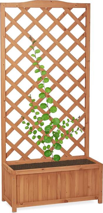 Image du produit Relaxdays Jardinière avec treillis (30 cm, 70 cm)