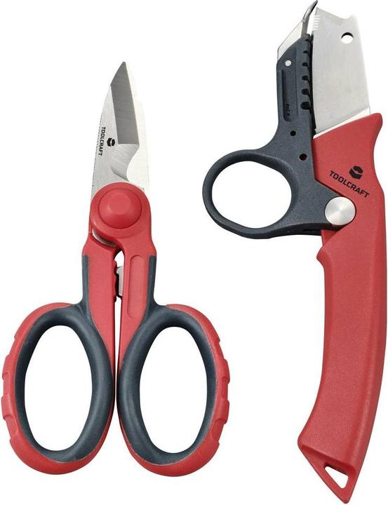Produktbild Toolcraft TO-9626415 Kabelmesser-Scheren-Set 139 mm, 170 mm (2 Stk.)