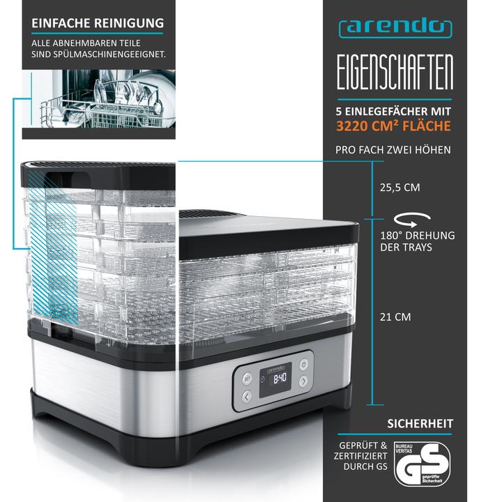Actual product image Arendo Dehydrator