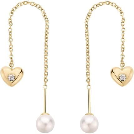Brosway Women's Steel Earrings with Heart Symbol Chakra Collection BHKE187 80mm Stainless Steel (Edelstahl)