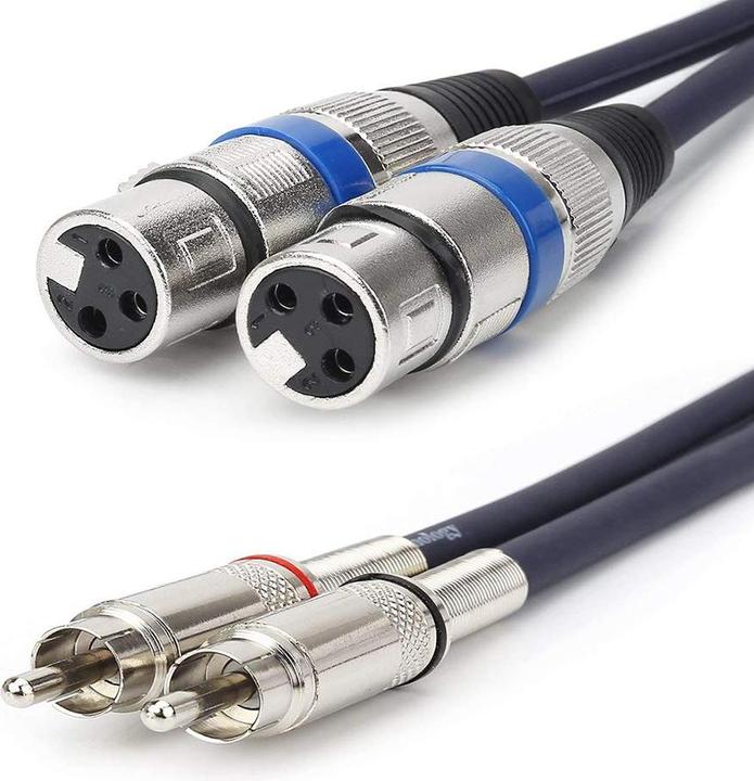 Produktbild Htruiyaty 2er Set Mikrofonkabel - XLR auf Cinch Kabel (5 m, XLR, Cinch)