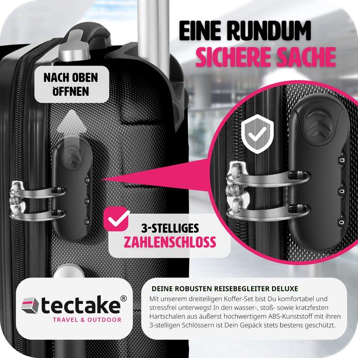 Actual product image tectake Trolley Set of 3 (98 l, M (50 - 90l), L (90 - 115l))