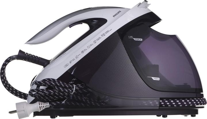 Actual product image Philips GC9660/30 steam ironing station T-ionicGlide soleplate Purple, White (2700 W, 520 g/min)