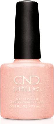 Actual product image CND Shellac - Color Coat Grapefruit Sparkle (Glitter, Rose, UV gel varnish)