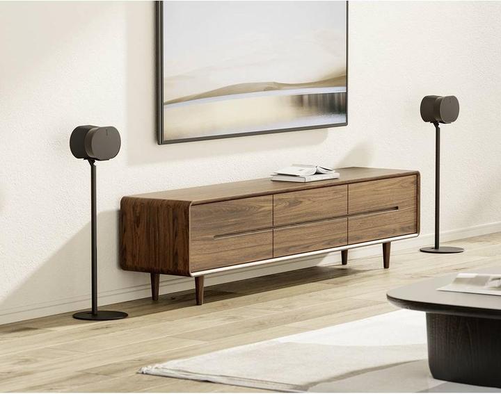 Produktbild myWall Belastung: 5 kg, Höhe: 714 mm, Inhalt: 2 Stück, schwarz (Set, Ständer)