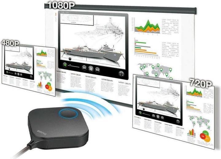Image du produit BenQ InstaShow WDC10C (Boutons USB-C) (8 m, HDMI 1.4a, HDMI 1.4b)