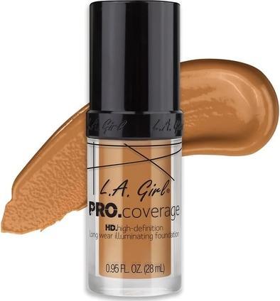 L.A. Girl Pro Coverage Liquid Foundation 0.95 Fluid Ounce Warm Beige (Warm Beige)
