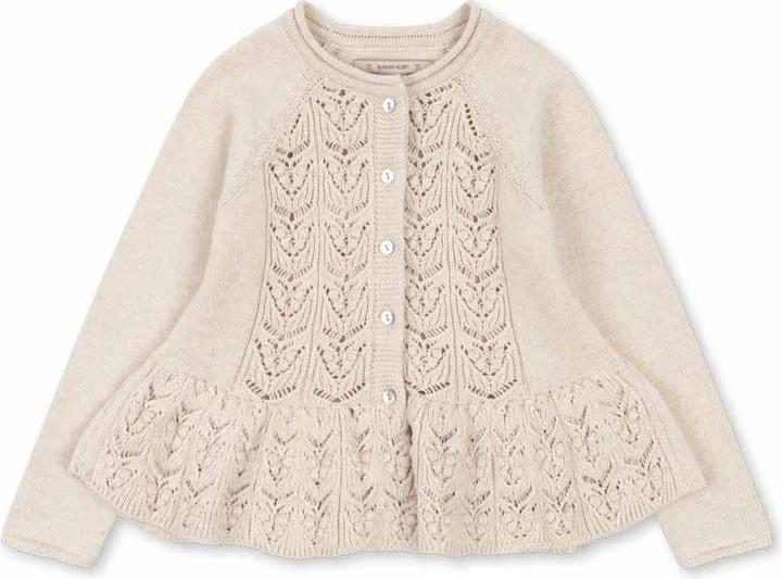 Konges Slojd Cabby StrickCardigan Off White Melange (122)