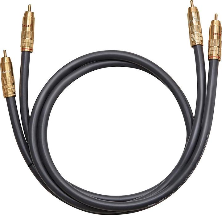 Actual product image Oehlbach Audio connection cable NF 214 RCA cable,, 0.70 m (0.70 m, Cinch)