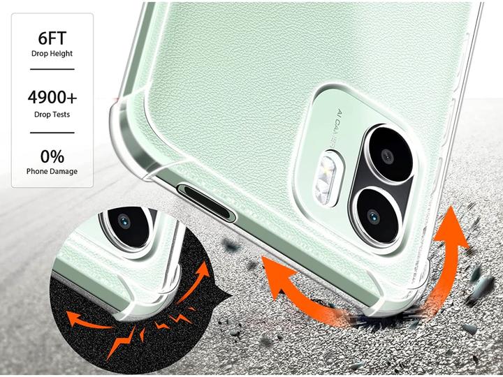 Productafbeelding Screenguard Xiaomi Redmi A2 Case Kristalzachte Airbag Bumper (Xiaomi Redmi A2)