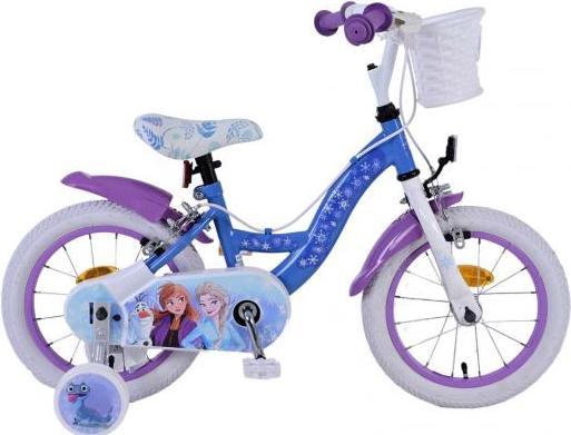 Actual product image Disney Frozen 2 14-inch children's bike blue/purple - safety, fun and style all in one! (14")