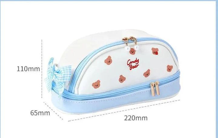 Produktbild Only-Bags.Store Federmäppchen, grosses Fassungsvermögen, Stiftebox, Beutelhalter, Box, Büro, Schulbedarf für Kinder