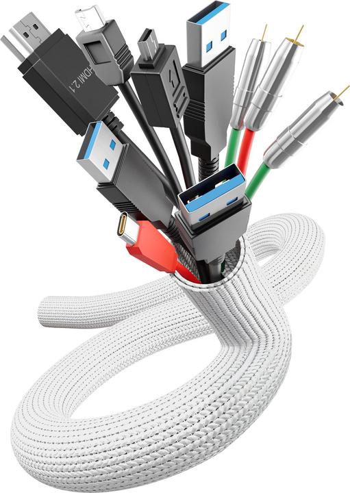 Produktbild Label-the-cable Kabelorganisator Weiss 1 Stück (LTC 5120) (Kabelschlauch, 200 cm)