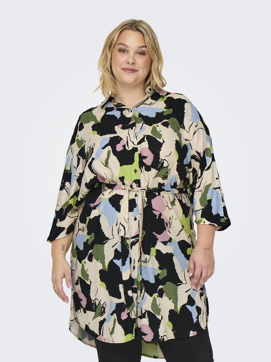Produktbild Only CARISIDORA Midikleid Tunika mit halber Knopfleiste (48)