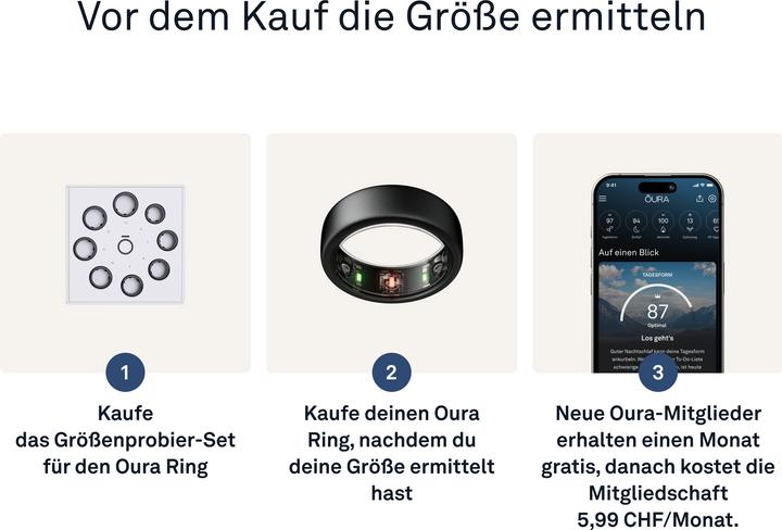 Actual product image Oura Ring Gen3 Horizon (7, Stealth)