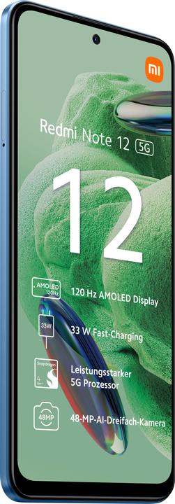 Productafbeelding Xiaomi Redmi Note 12 5G (128 GB, IJsblauw, 6.67", Hybride dubbele SIM, 48 Mpx, 5G)