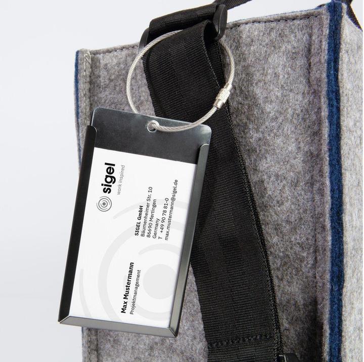 Actual product image Sigel Notebooktasche Desk Sharing Bag Bicolor M, Grau/Blau 15.4 (15.40")