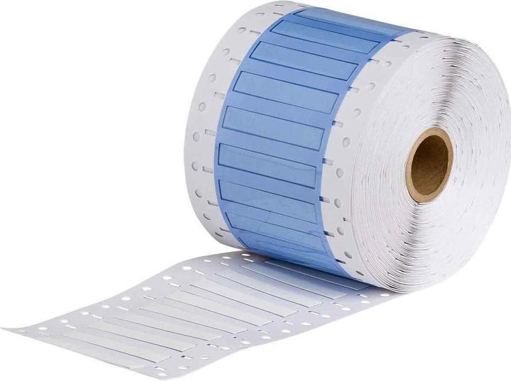 Actual product image Brady PS-187-2-WT-SC-2, B-342, Permasleeve, heat-shrinkable polyolefin, white, 25.40 x 8.50 mm, for