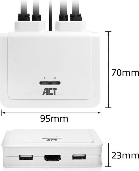 Actual product image AC7910 Keyboard/Video/Mouse (KVM) Switch White