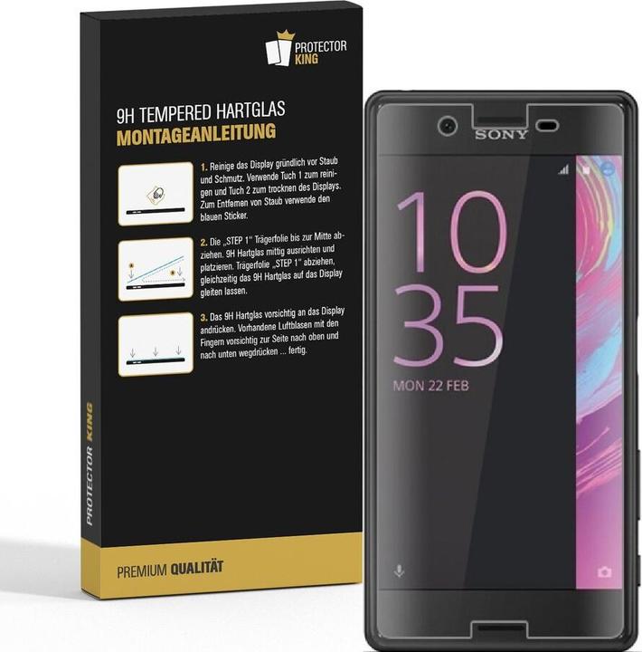 Produktbild Protectorking 1x echtes Tempered 9H Panzerhartglas 3D KLAR (1 Stück, Sony Xperia X)