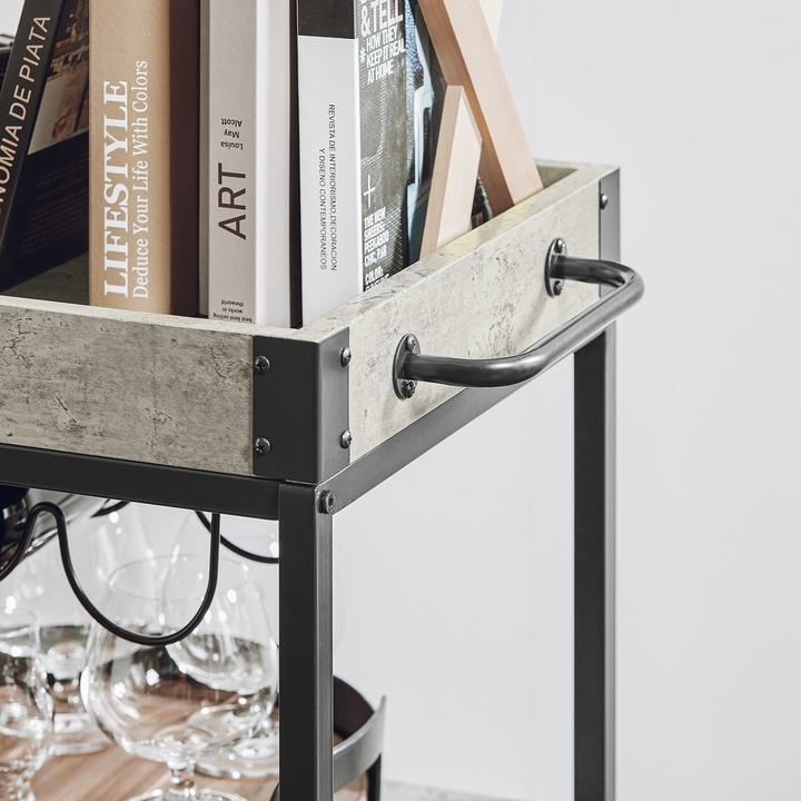 Immagine prodotto SoBuy Carrello di servizio con vassoio rimovibile