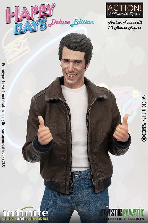Actual product image Infinite Statue Fonzie With Jukebox Deluxe Scale