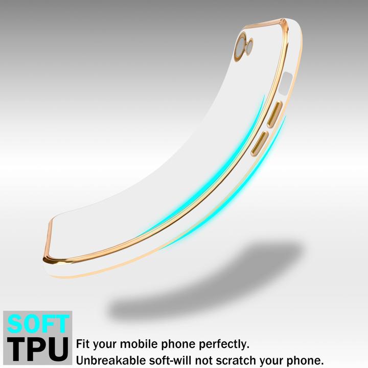 Actual product image Cadorabo Case for Apple iPhone 7 / 7S / 8 / SE 2020 in TPU with camera protection LM130 Style (Apple iPhone 7, Apple iPhone SE (2nd Gen))