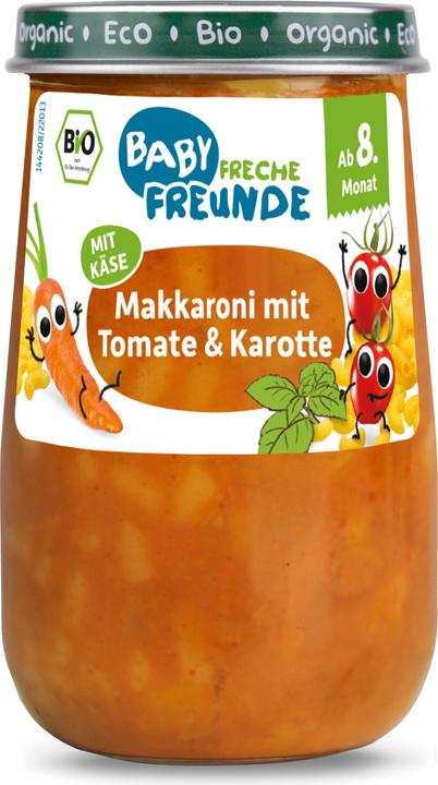 Produktbild Freche Freunde Makkaroni mit Tomate & Karotte 190 g (323 g)
