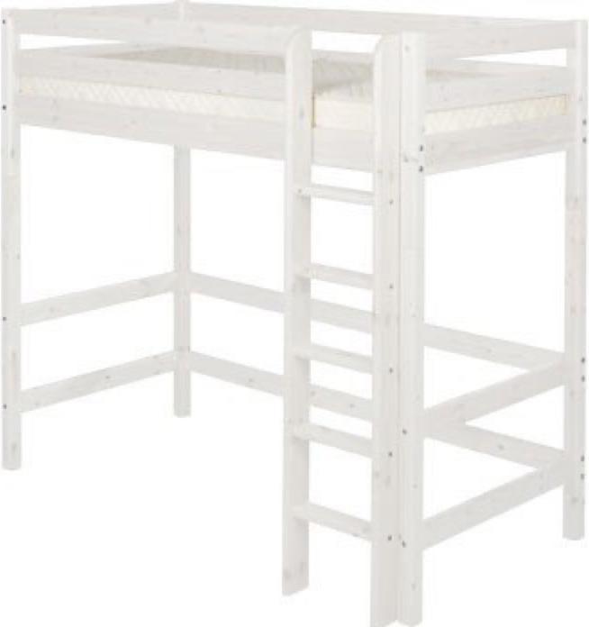 Actual product image Flexa Loft bed Classic with straight ladder (90 x 200 cm)