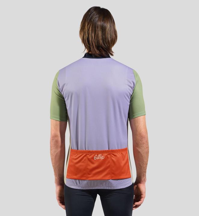 Image du produit Odlo T-shirt s/u collar s/s full zip ESSENTIAL PRINT (XL)