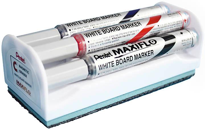 Produktbild Pentel Whiteboardmarker MAXIFLO Slim 4erSet (Mehrfarbig, 2 mm, 4 x)